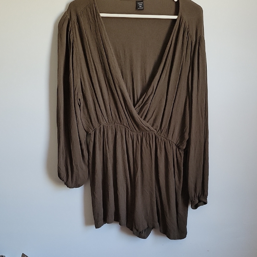 Elegant Brown Women's Romper